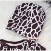 Baby Jumpsuit Cap with Giraffe Print TH212 